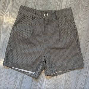 Eggie Plaid High Waist Shorts